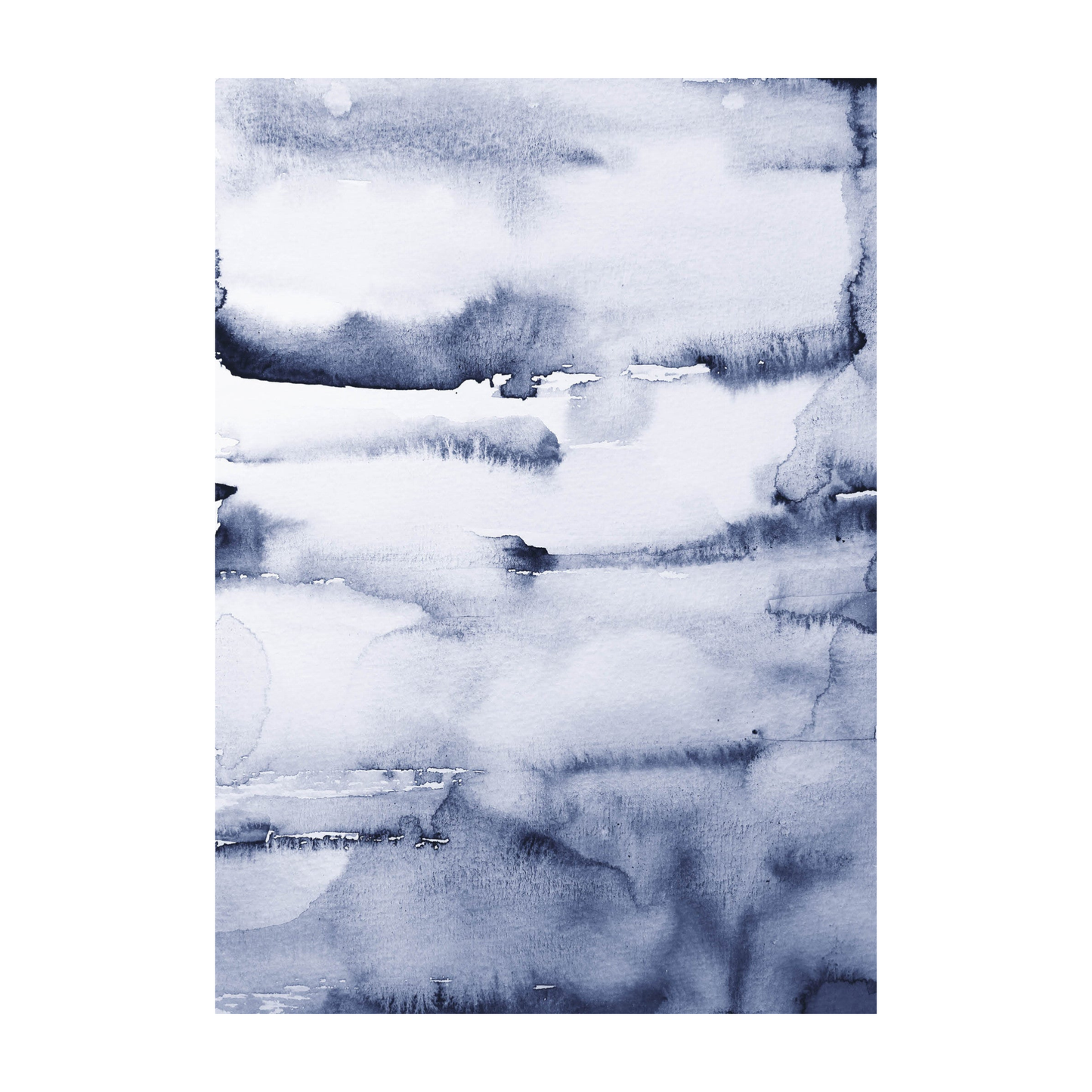 "Blue Water Color" Print