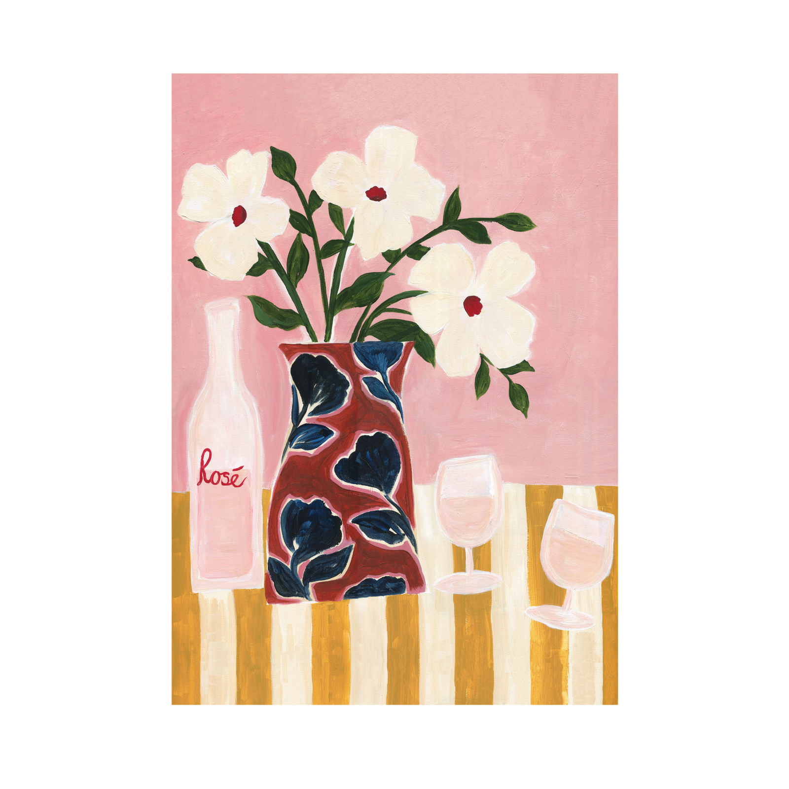 Blushing Rosé, Giclée Print