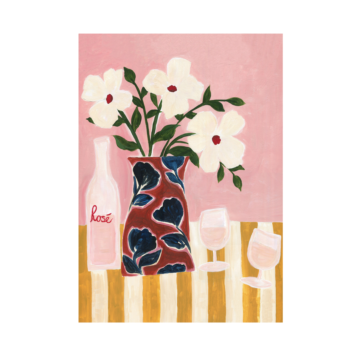 Blushing Rosé, Giclée Print