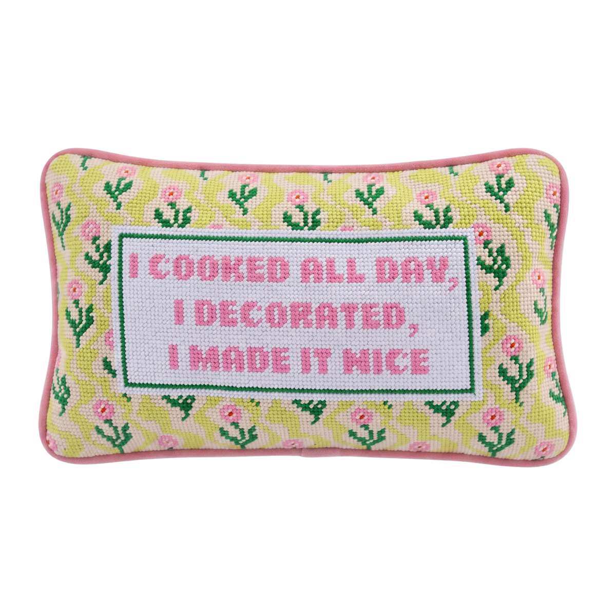 Made it Nice Needlepoint Pillow