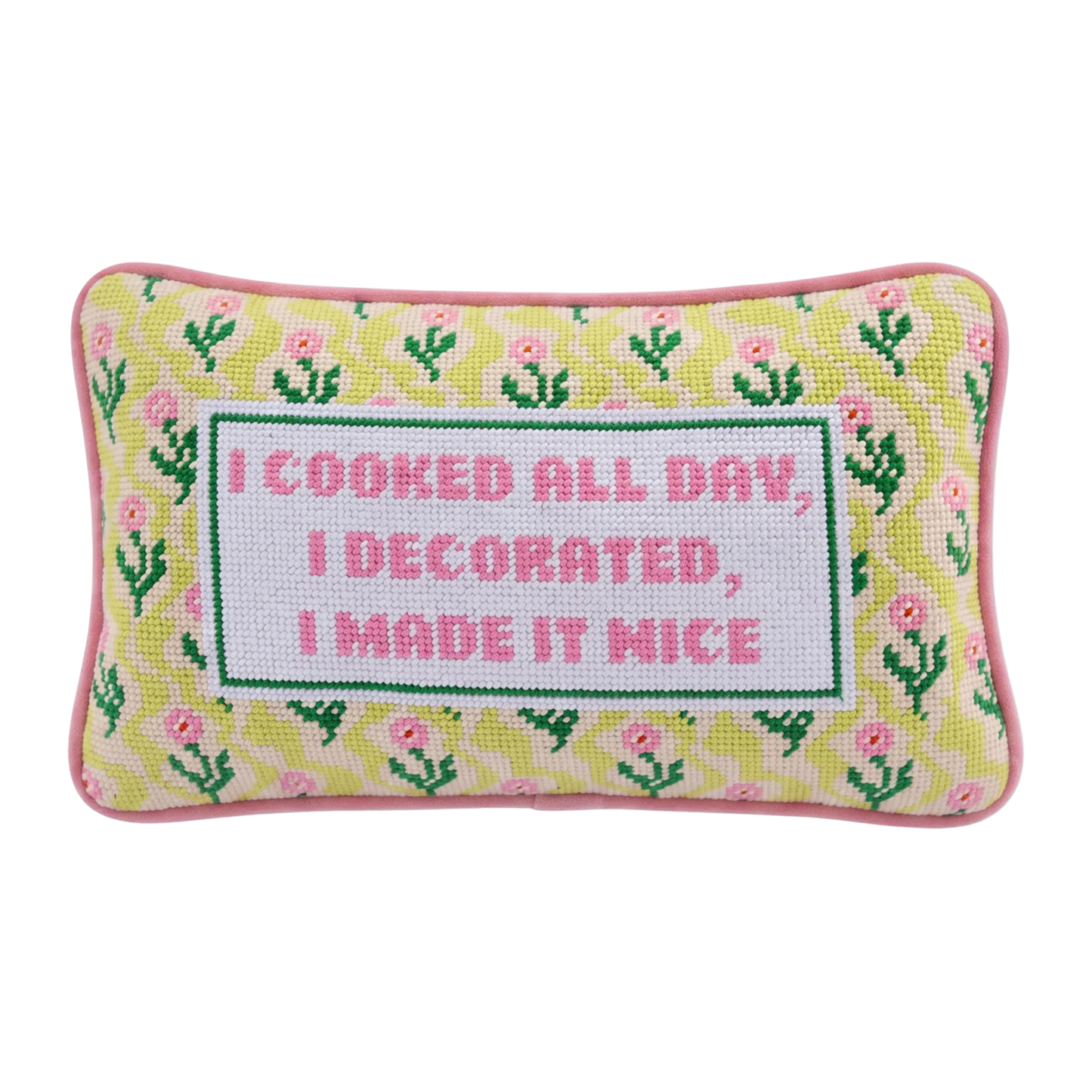 Made it Nice Needlepoint Pillow