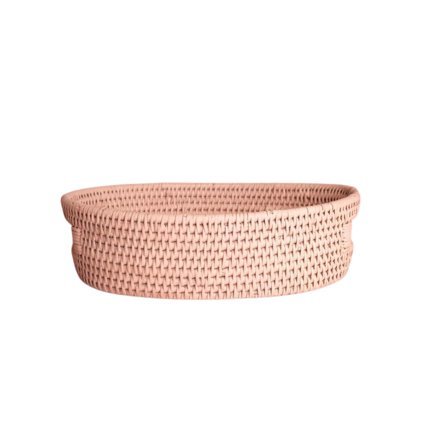 Cotswolds Oval Rattan Basket Pink - Set of 2