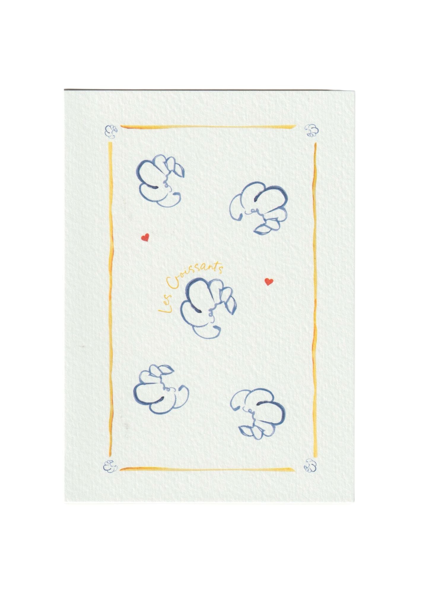 Croissants Greetings Card