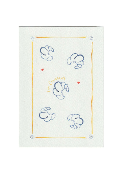 Croissants Greetings Card