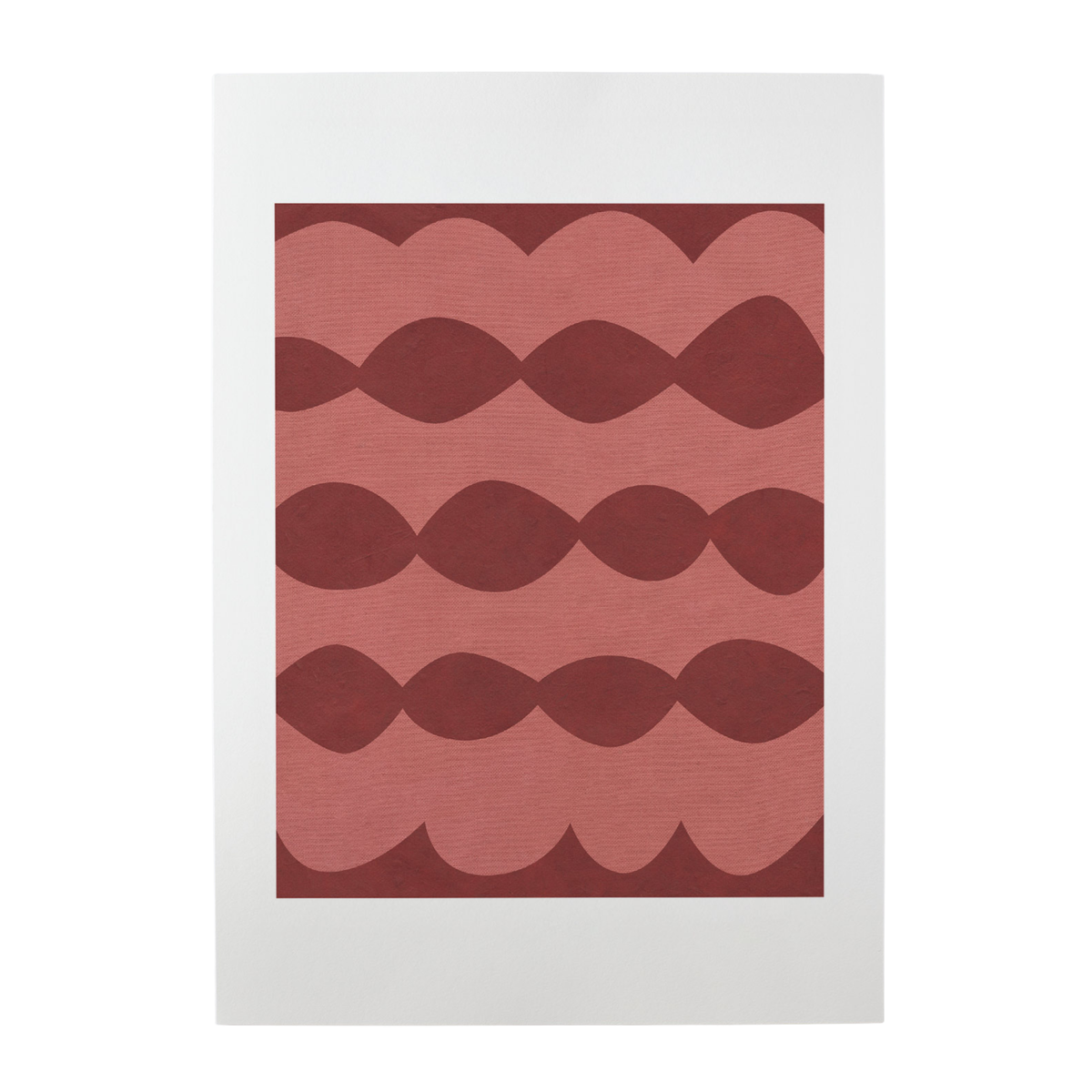 Ripple Terracotta/Red Print