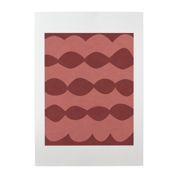 Ripple Terracotta/Red Print