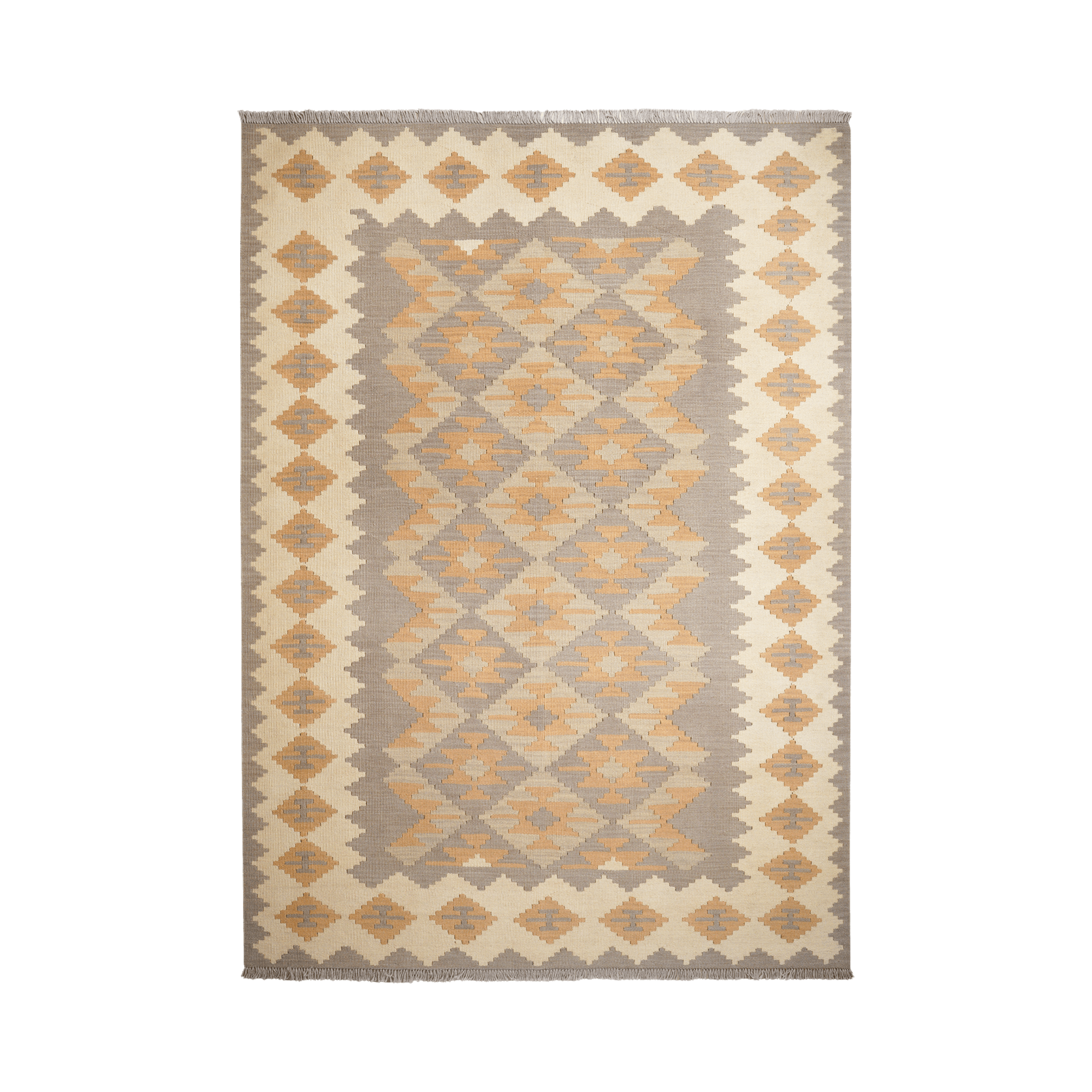 Kilim Gashgai Rug · Hand-Woven - Grey, 237x169 cm