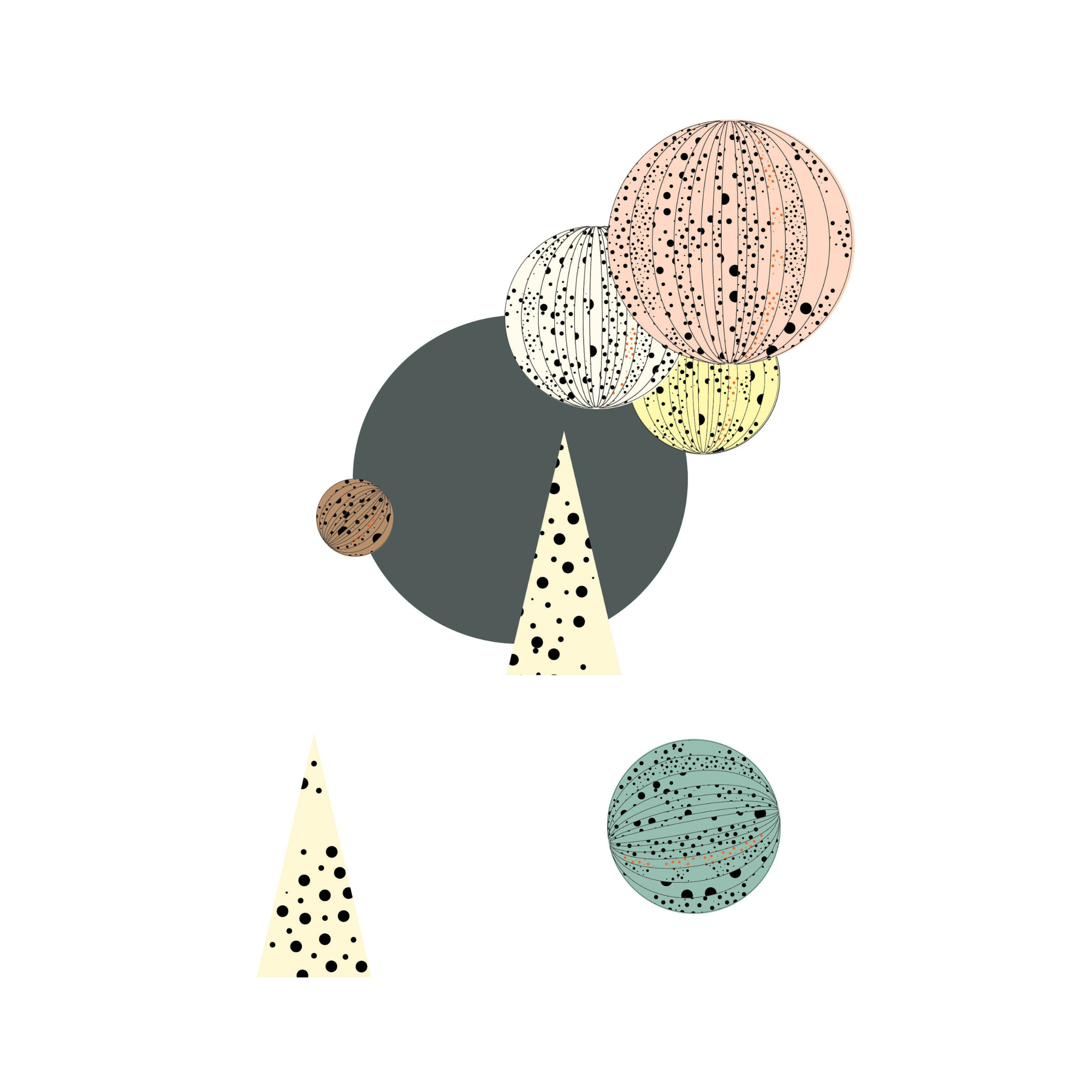 "Chinese Lamps" Print