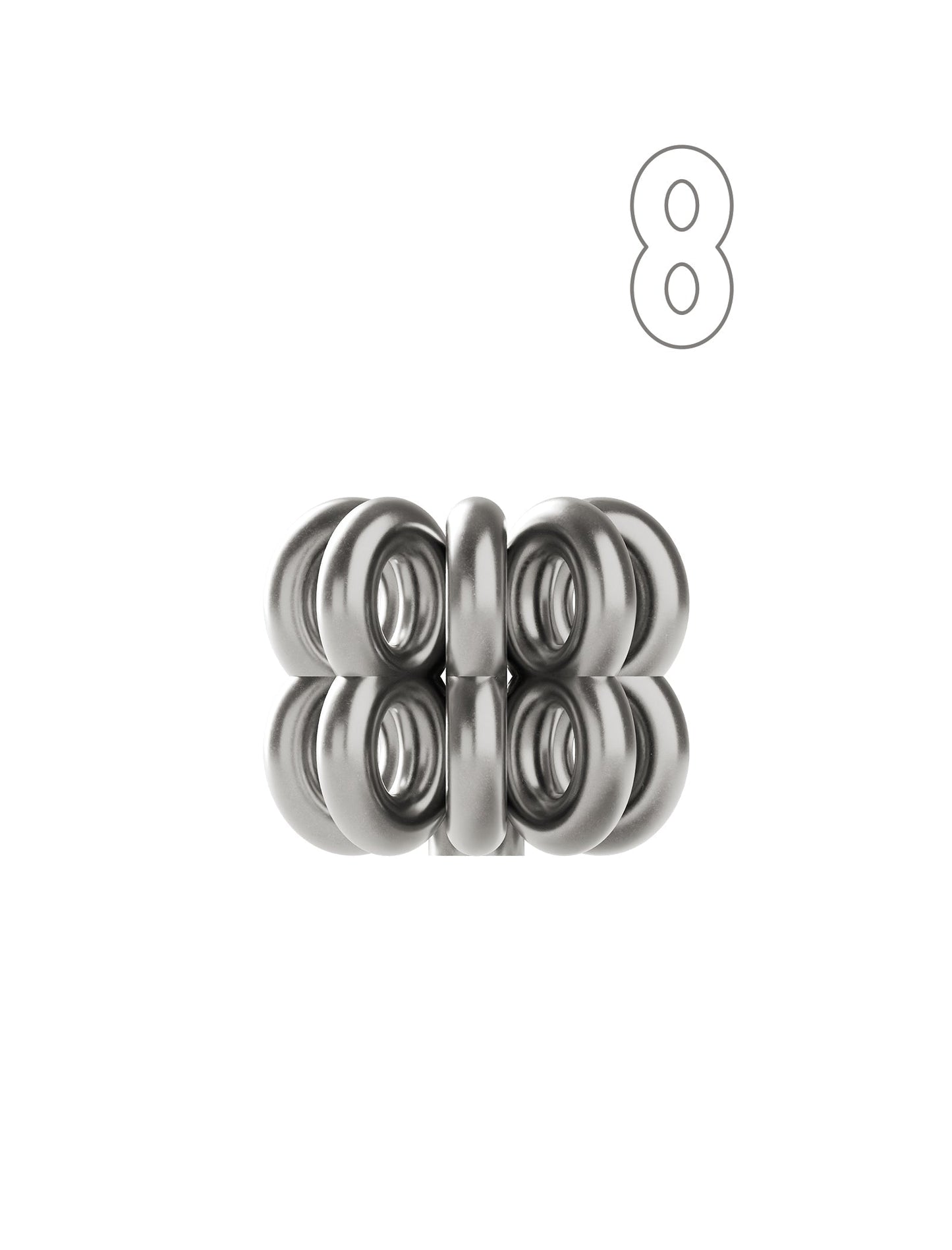 Digit Candle Holder Eight