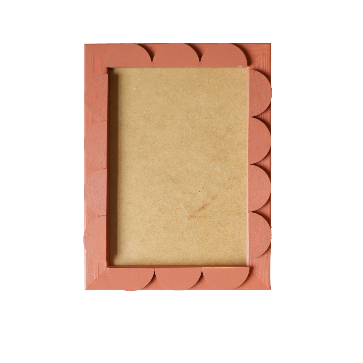 Terracotta Stained Scallop Frame