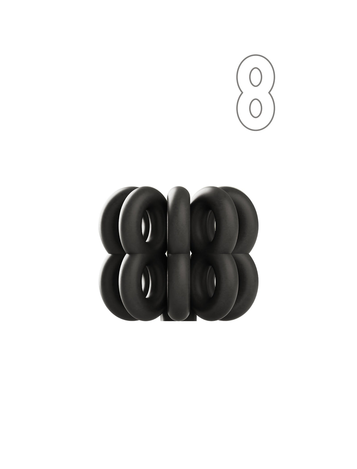 Digit Candle Holder Eight