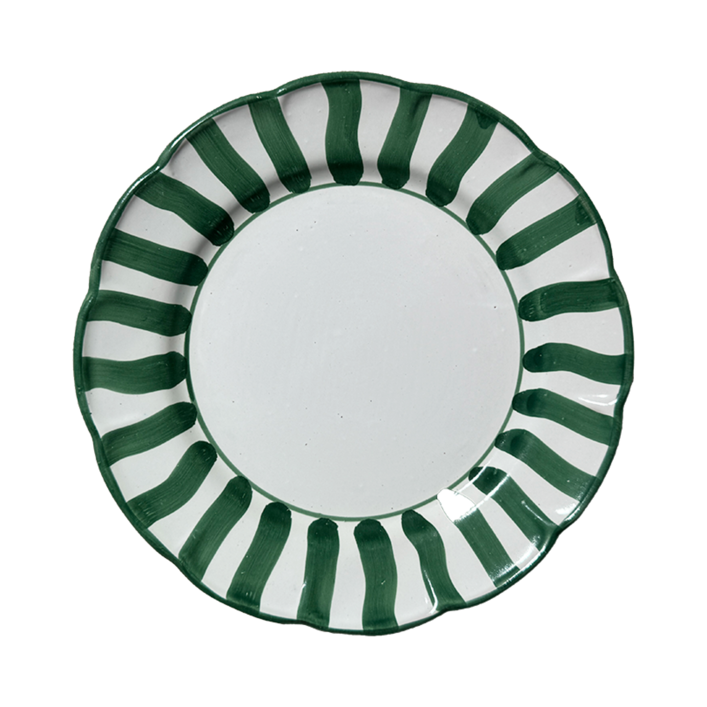 Plate Sole 25 cm Stripe Green