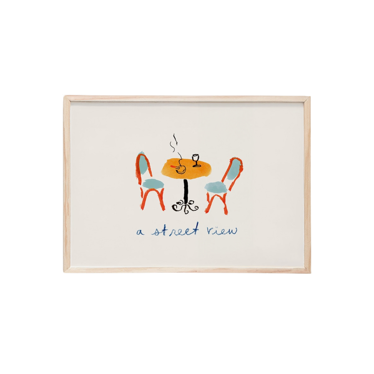 “A Street View” Mini Art Print