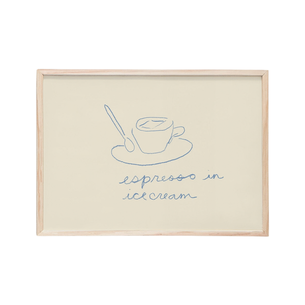 Espresso in Ice Cream Mini Art Print