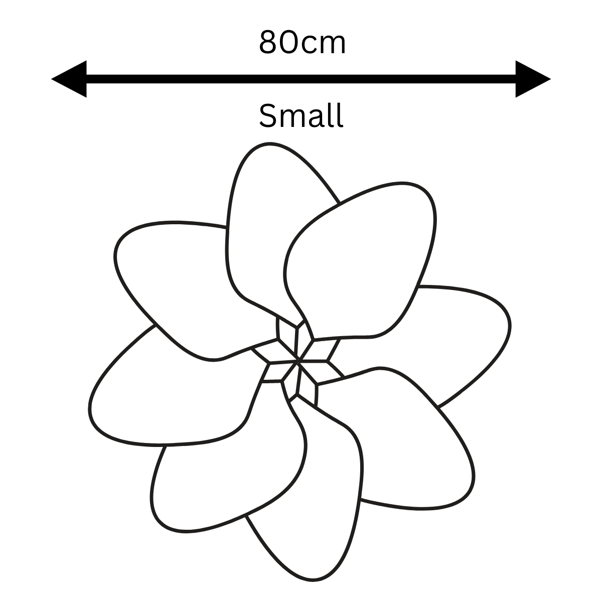 The Original Pendant Petal Ceiling Light - Small