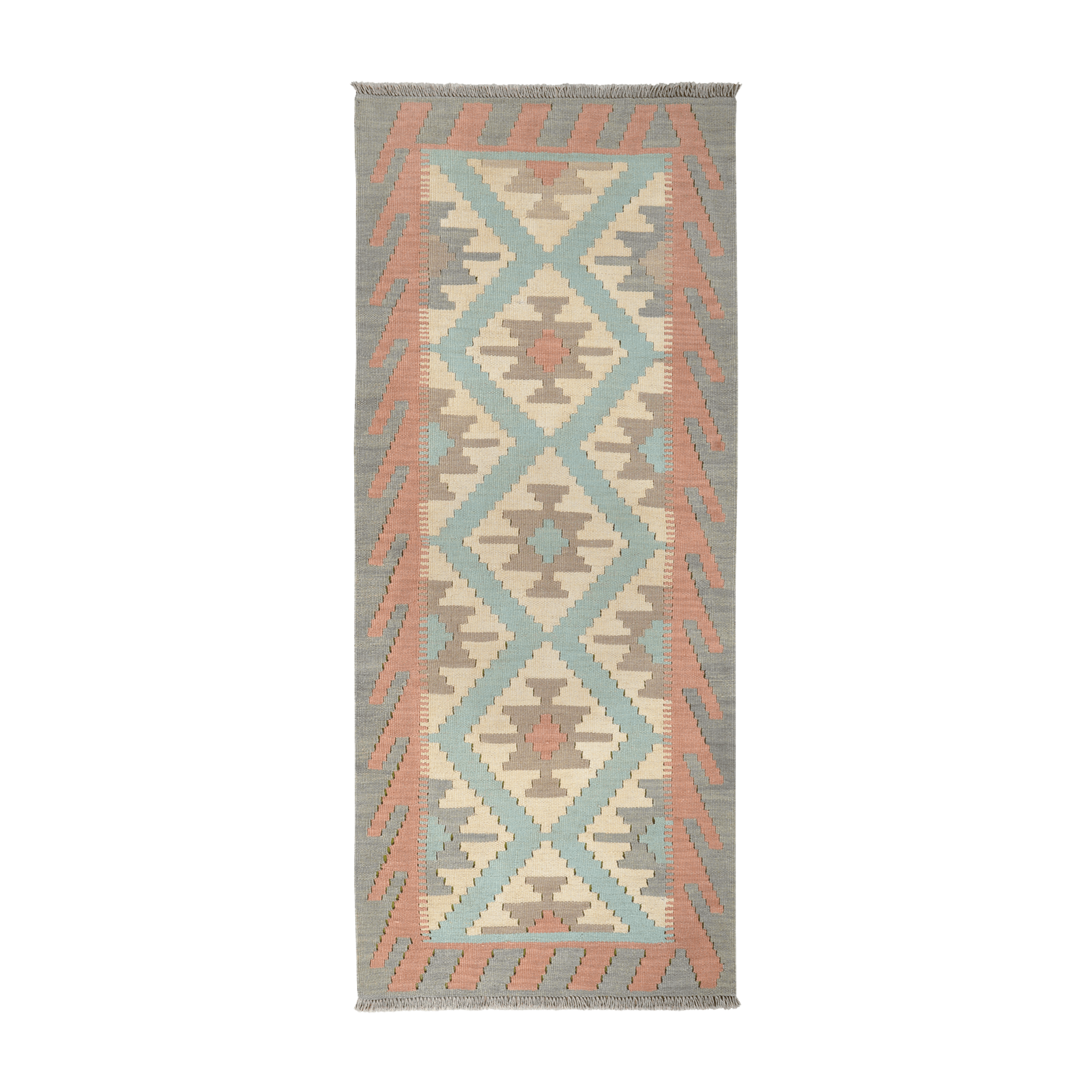 Kilim Gashgai Rug · Hand-Woven - Beige, 190x80 cm