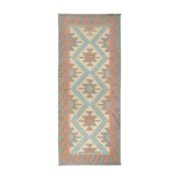 Kilim Gashgai Rug · Hand-Woven - Beige, 190x80 cm