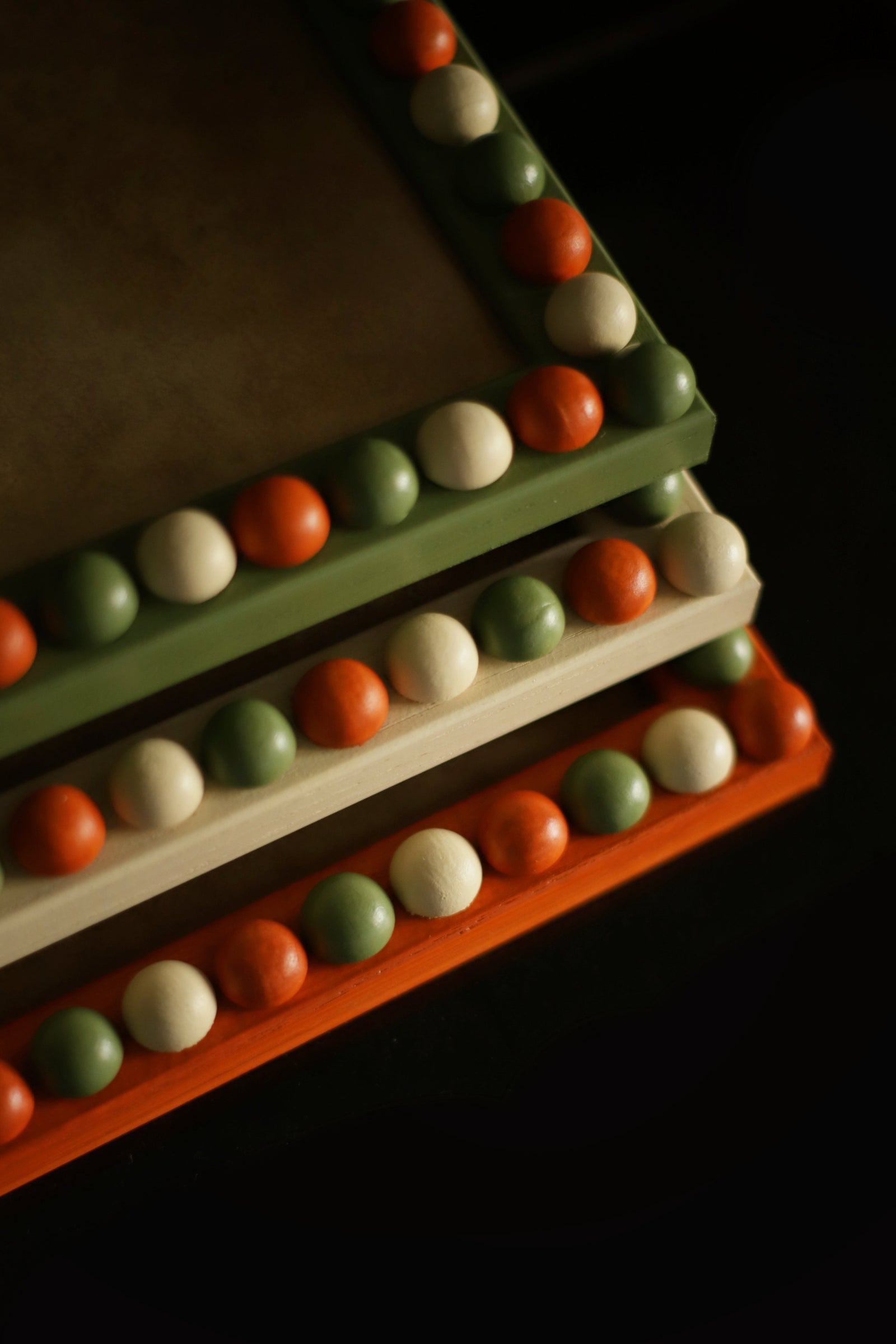 Burnt Orange, Olive & Oat Bobbin Frame