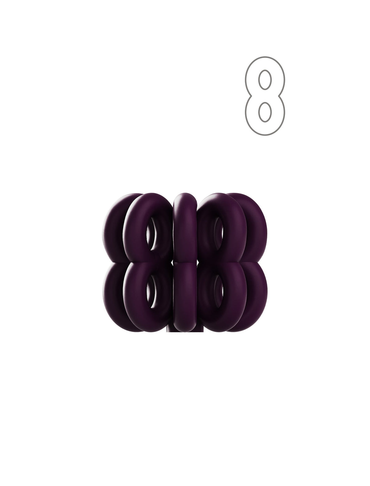 Digit Candle Holder Eight