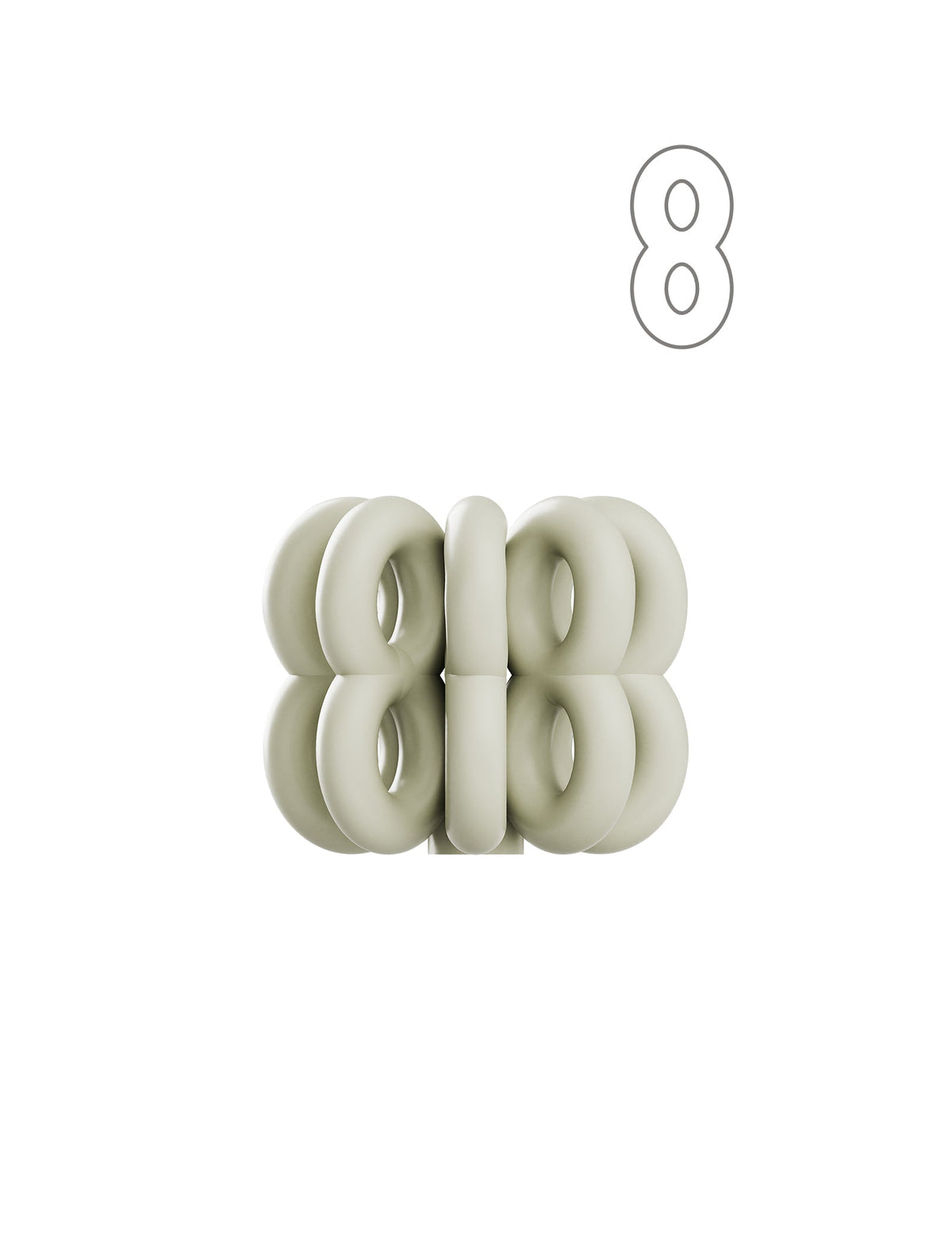 Digit Candle Holder Eight