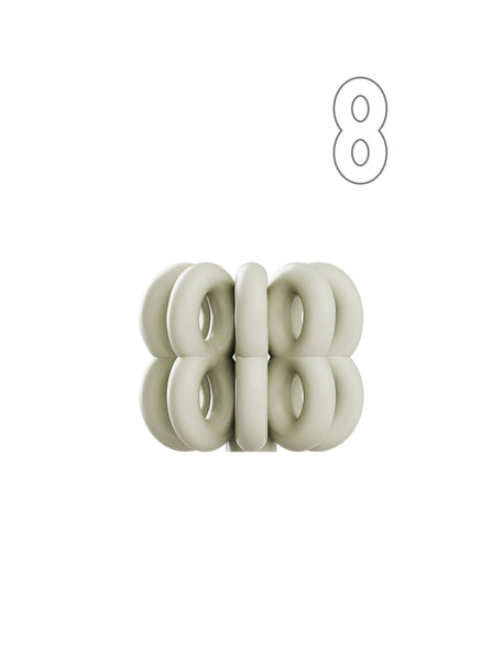 Digit Candle Holder Eight