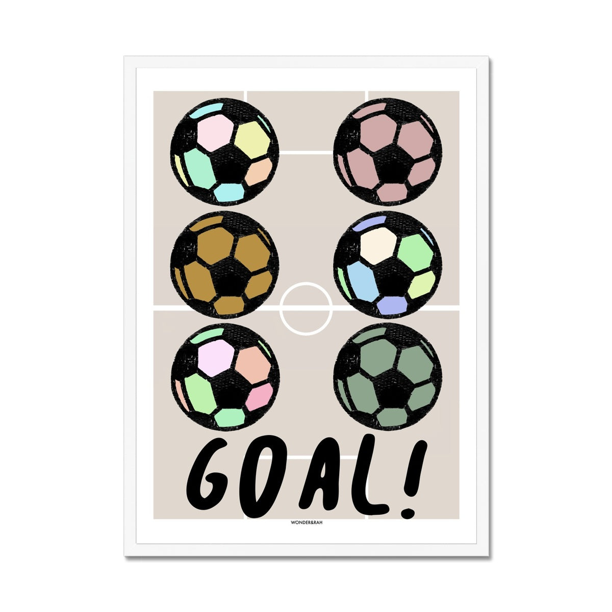 Neon Goal! Children's Print
