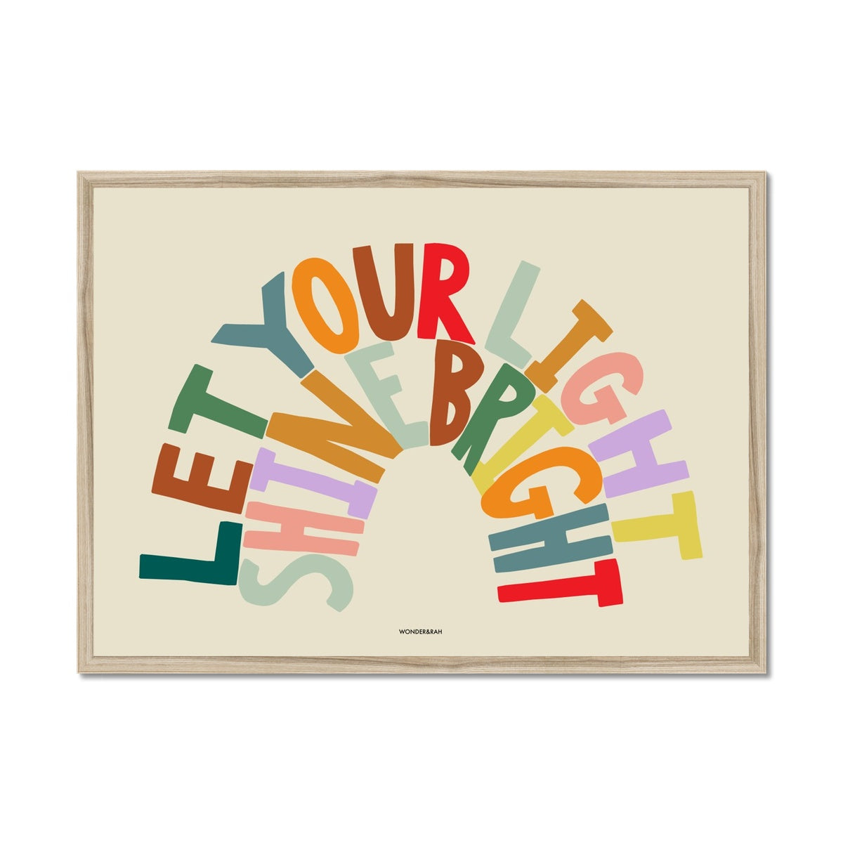 Rainbow Shine Bright Children's Print