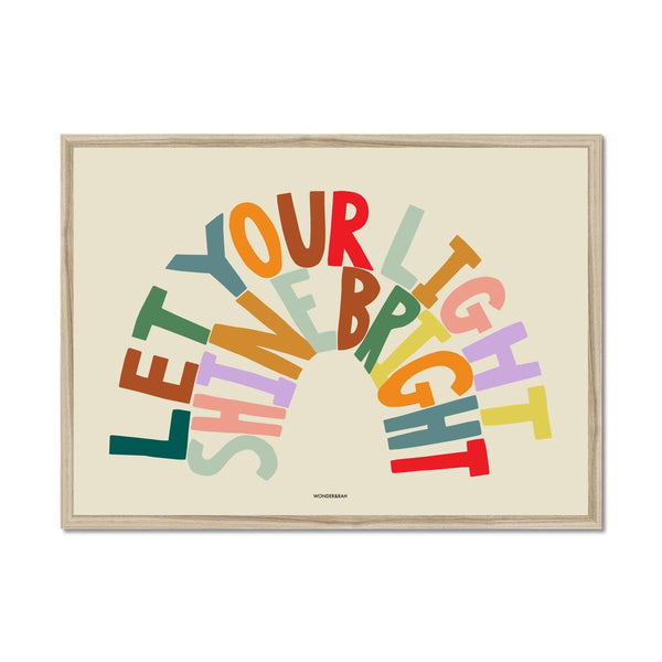 Rainbow Shine Bright Children's Print