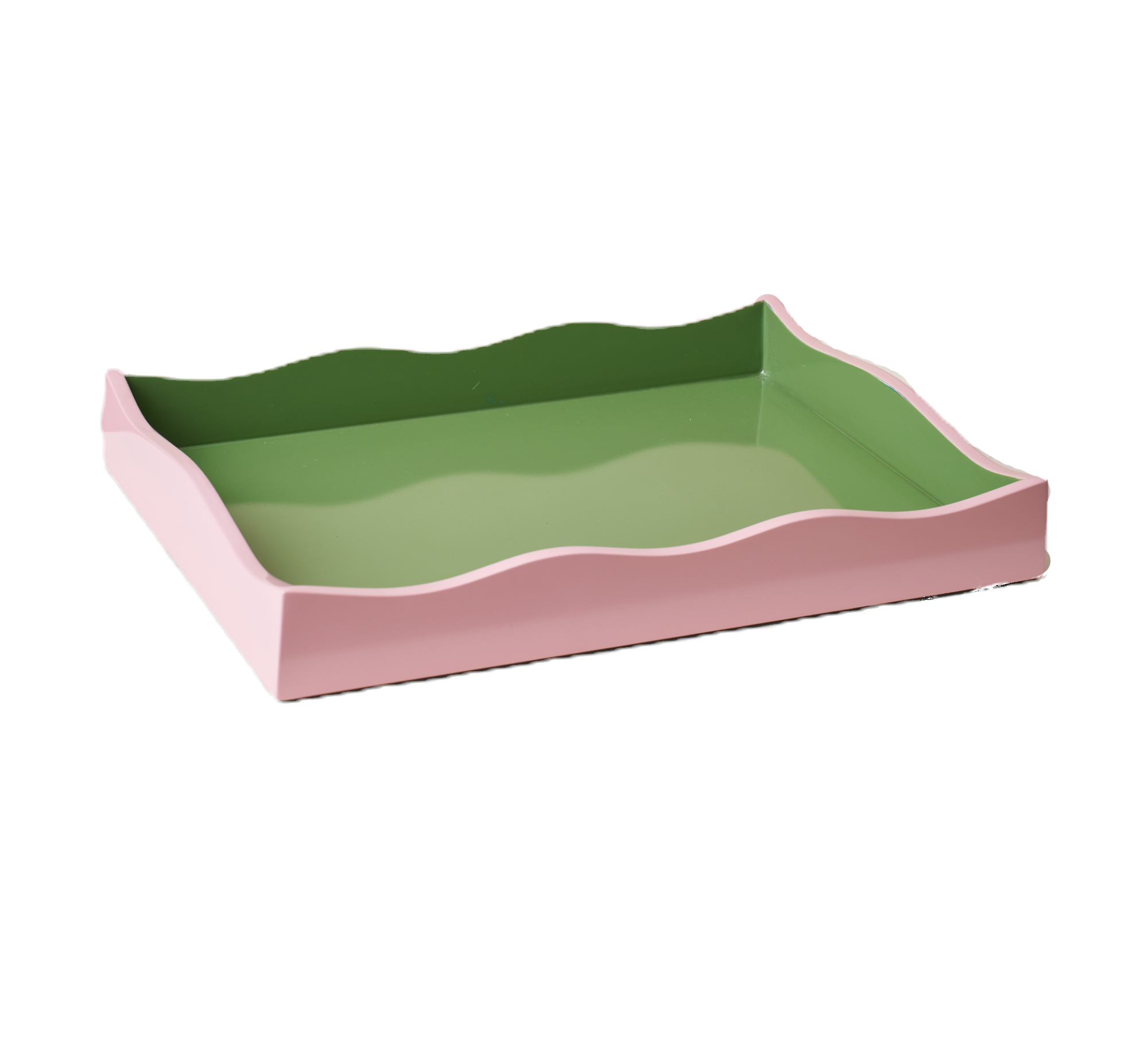 Allegra Wiggle Tray in Pink and Green