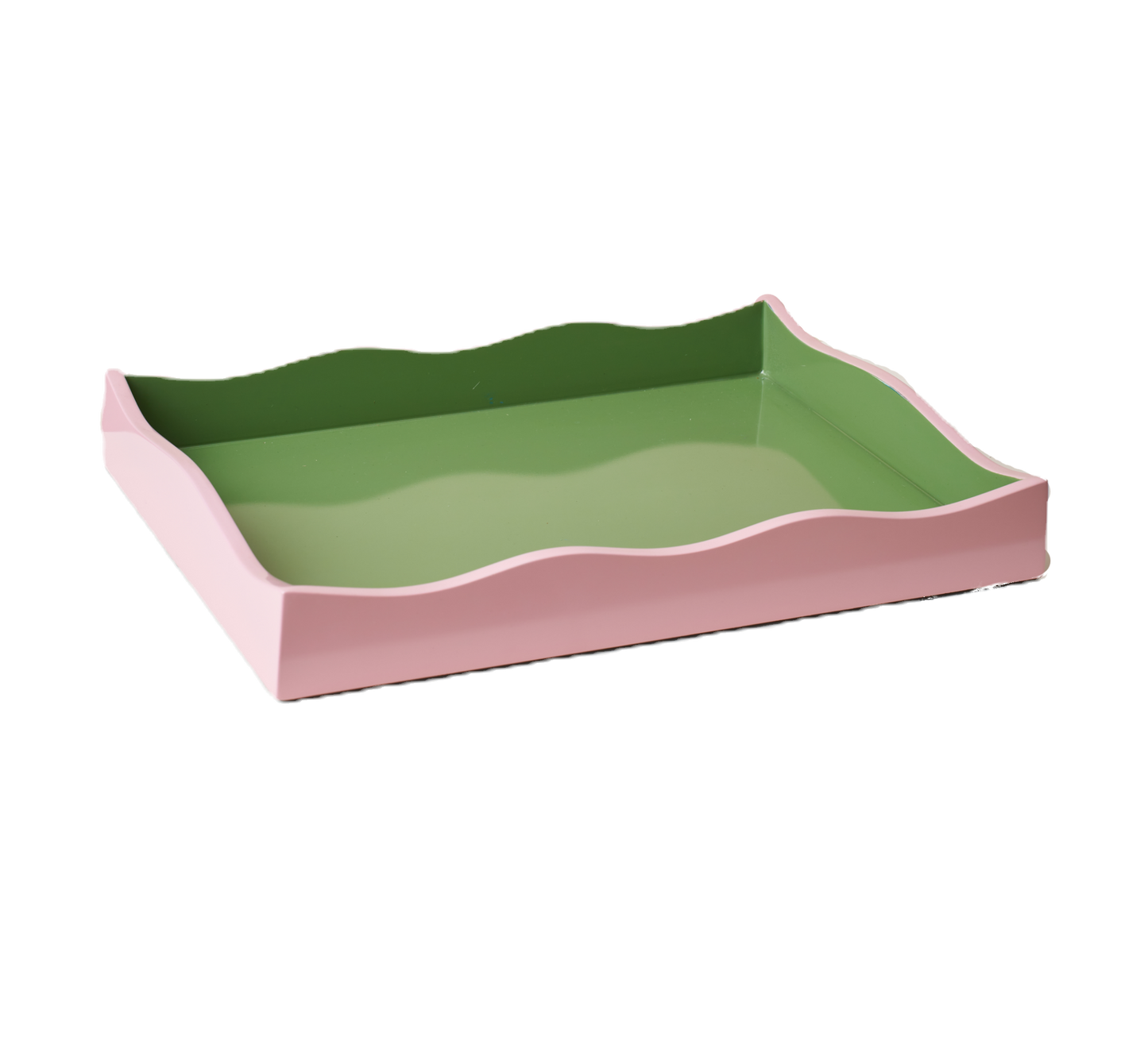 Allegra Wiggle Tray in Pink and Green