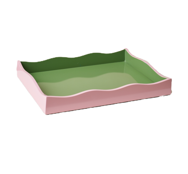 Allegra Wiggle Tray in Pink and Green