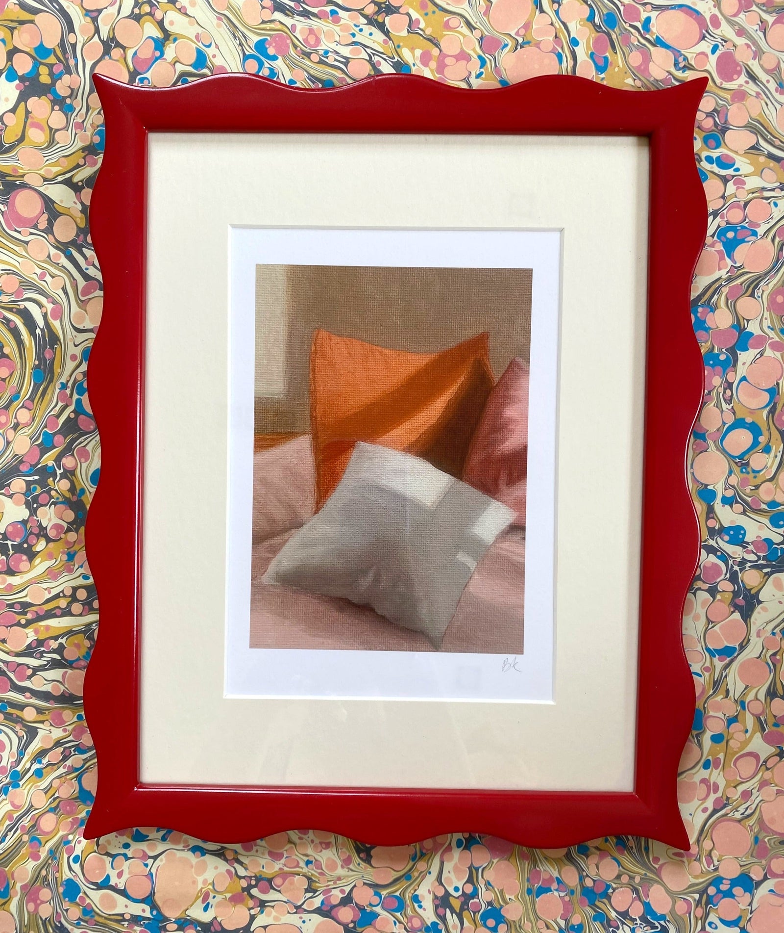 HOST x DM Small Ripple Red Frame A5