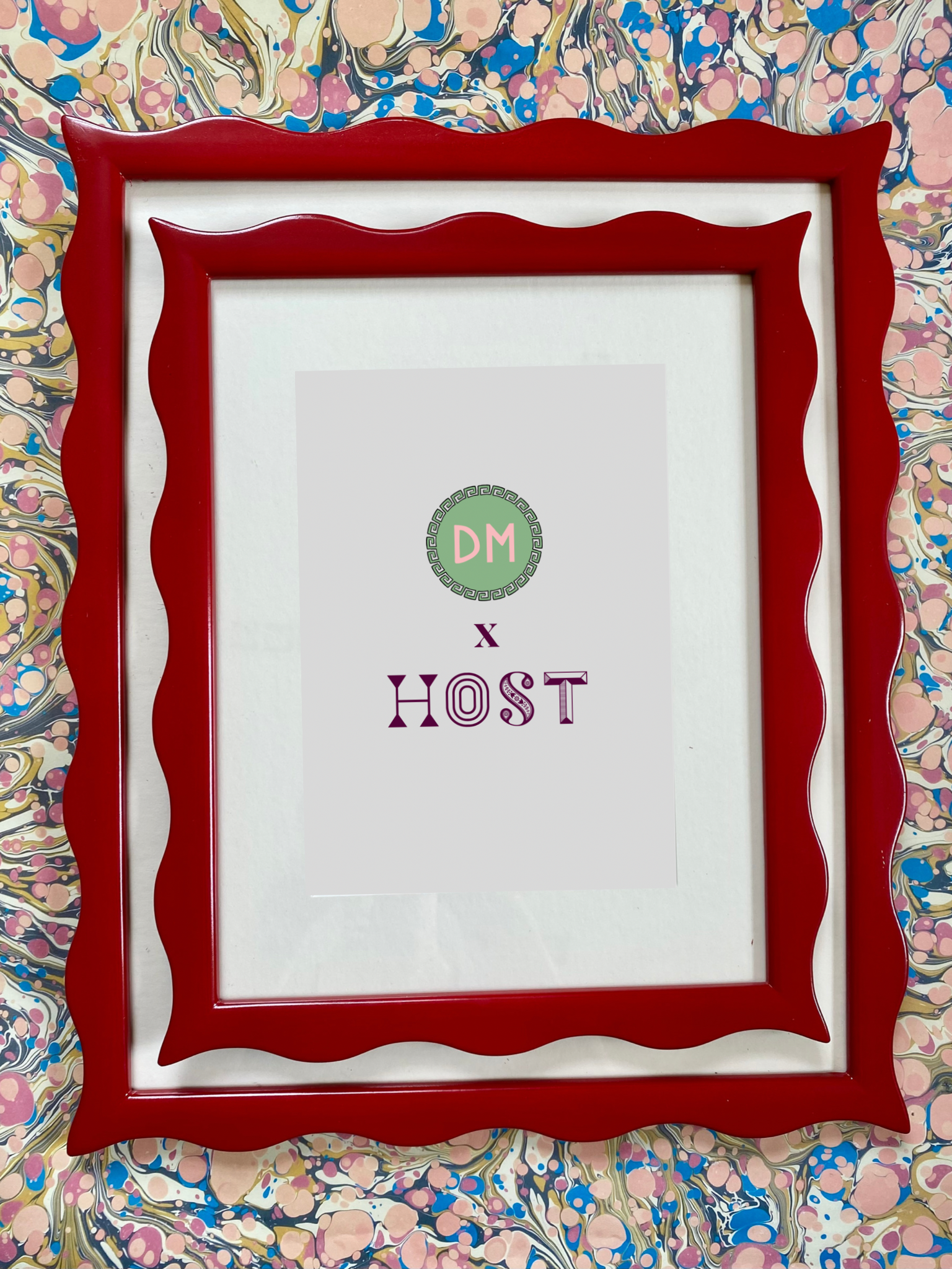 HOST x DM Small Ripple Red Frame