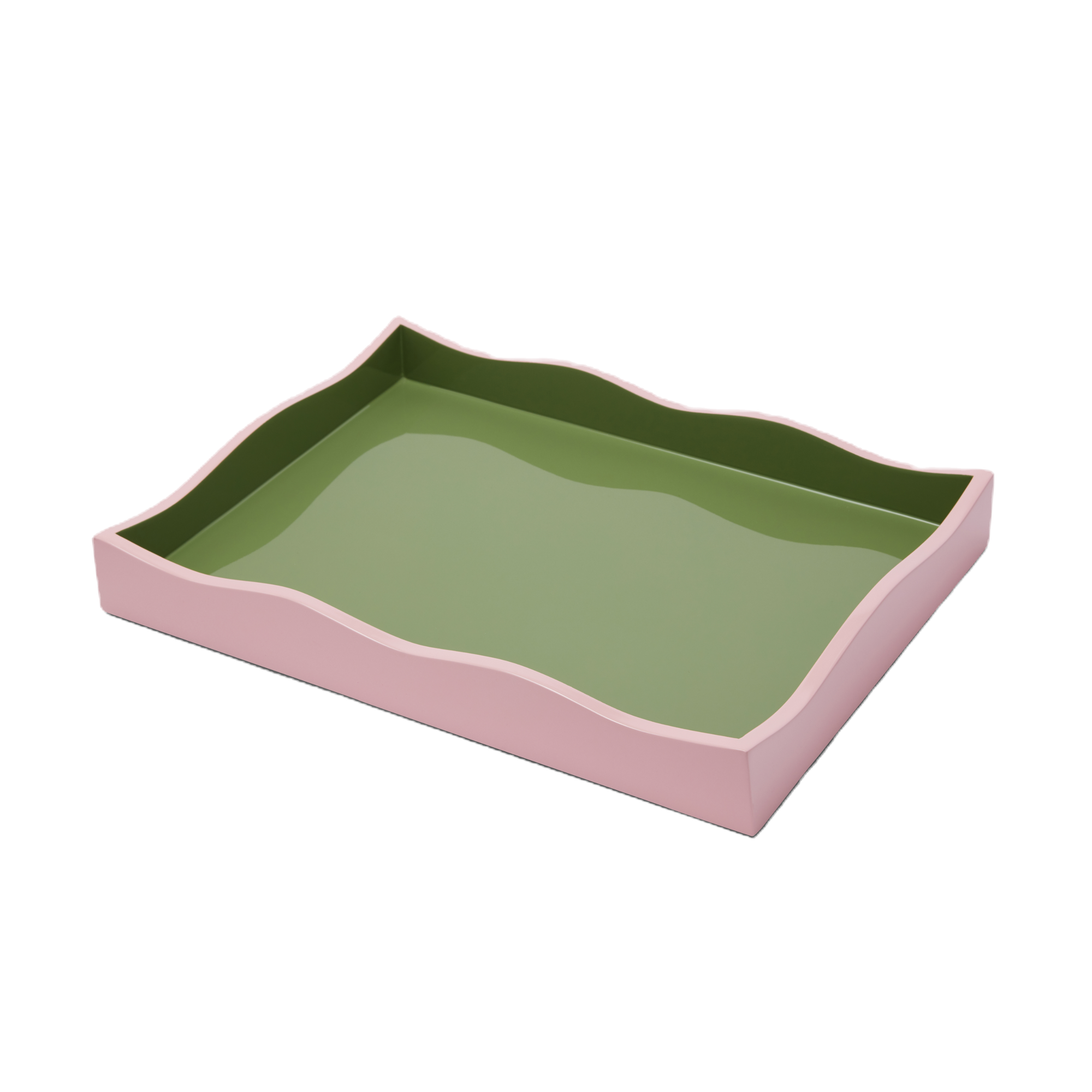 Allegra Wiggle Tray in Pink and Green