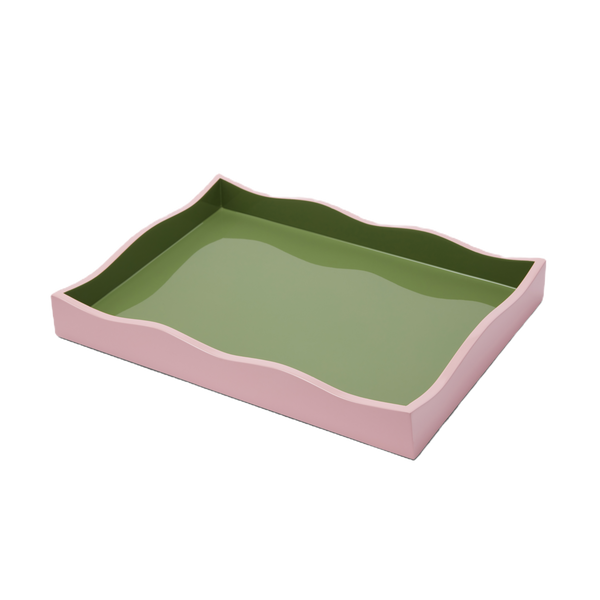Allegra Wiggle Tray in Pink and Green