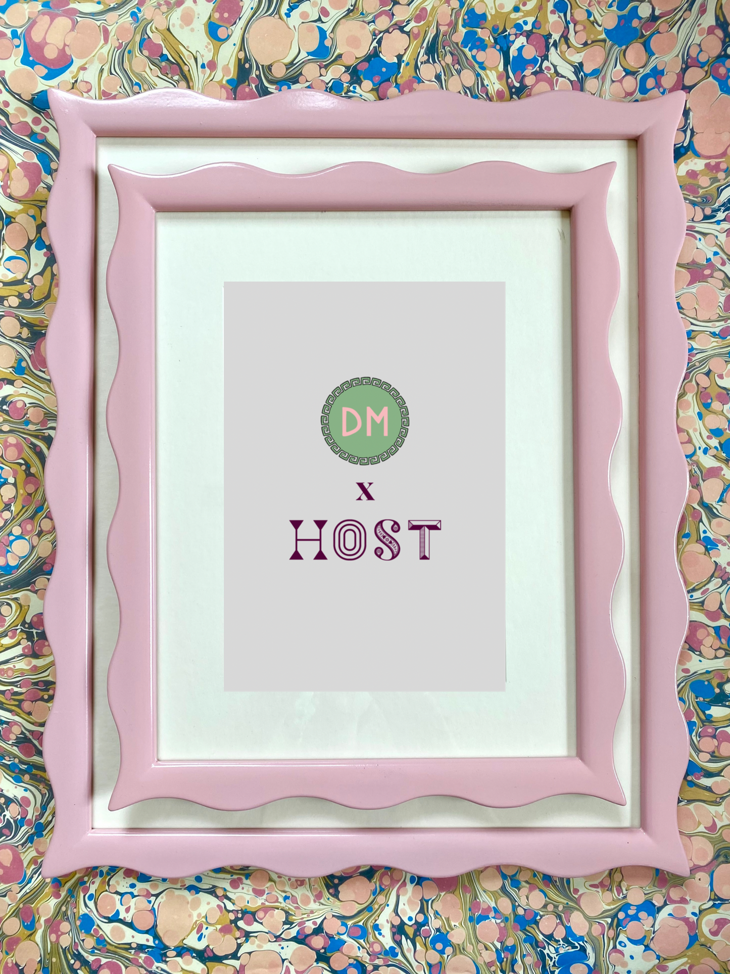 HOST x DM Ripple Pink Frame A4
