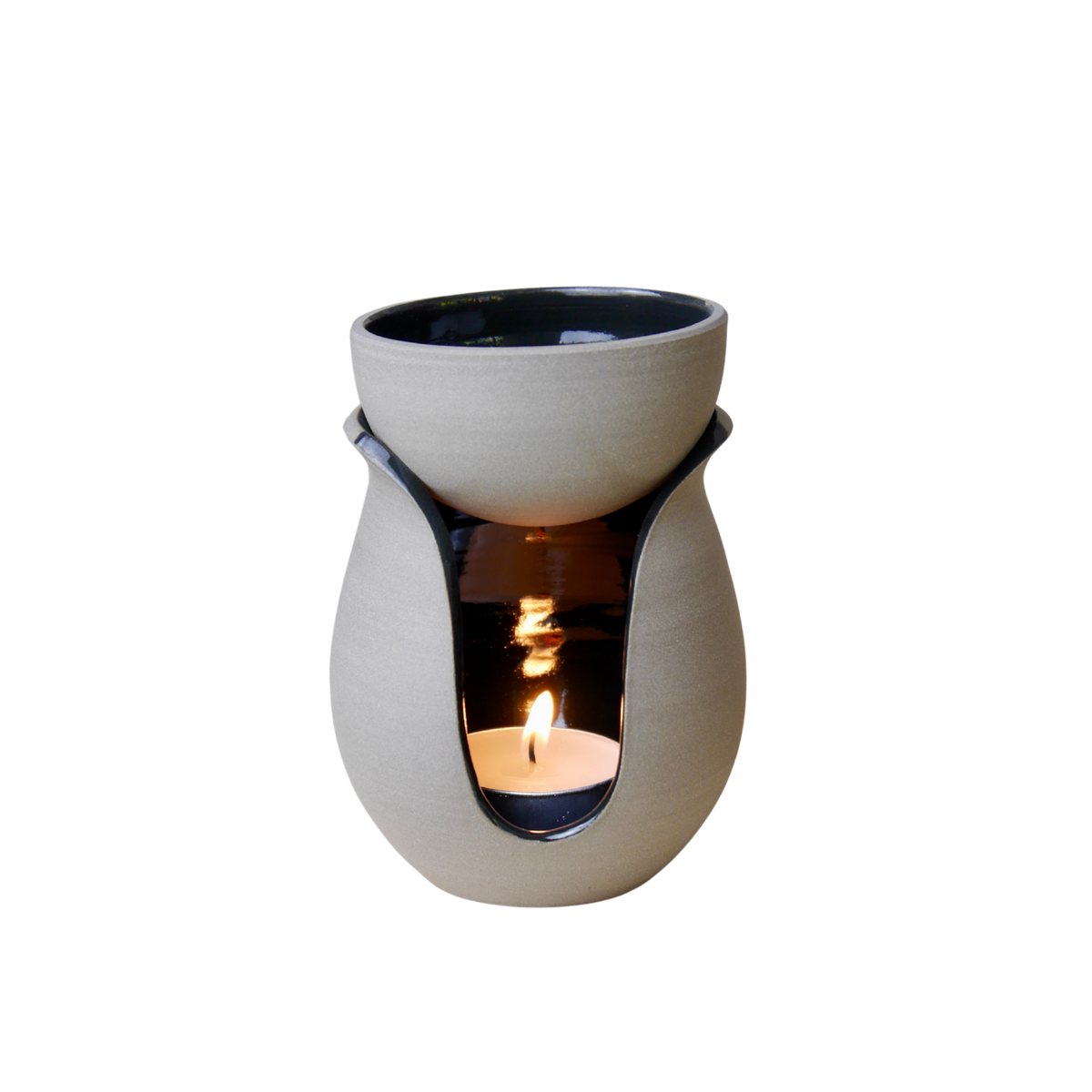 Ceramic Oil Burner, Charcoal