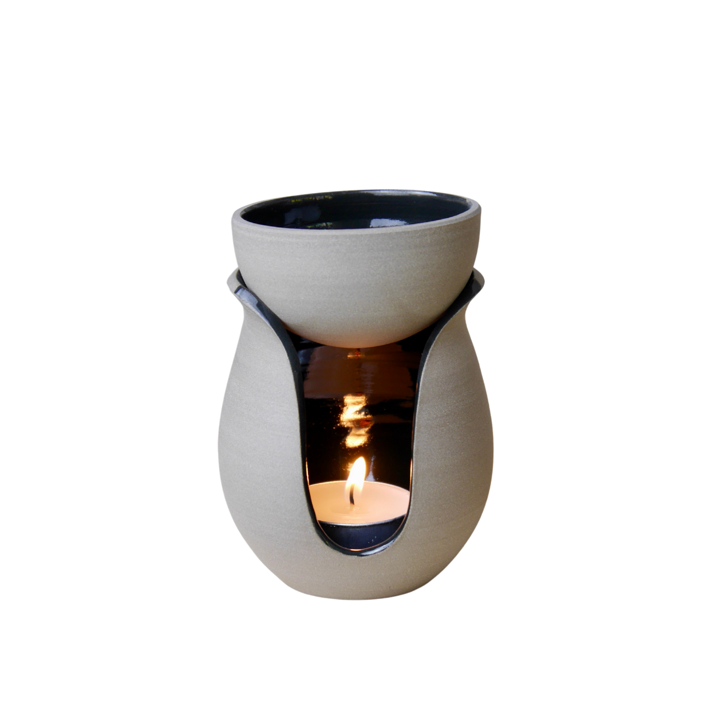 Ceramic Oil Burner, Charcoal