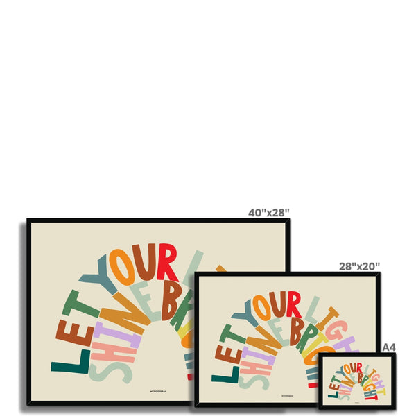 Rainbow Shine Bright Children's Print