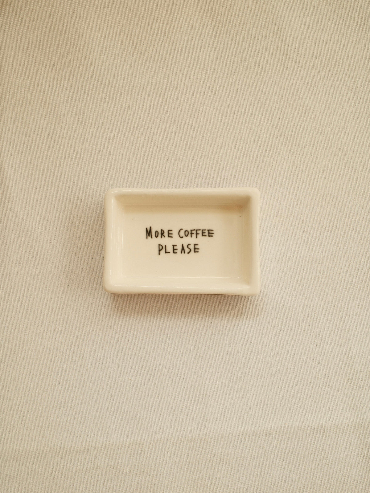 More Coffee Pls' Mini Ceramic Matchbox