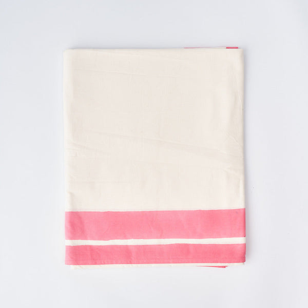 Provence Pink Edged Tablecloth