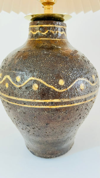 Antique Studio Pottery Lamp