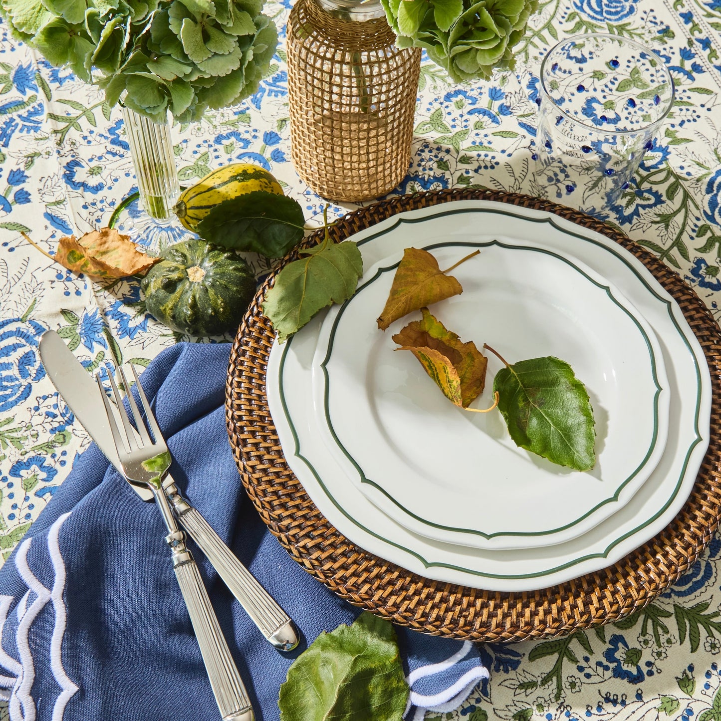 Blue Sasha Napkins (set of 4)