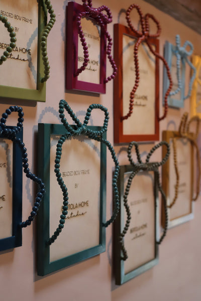 Beaded Bow Frame