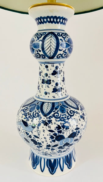 Antique Delft ‘Knobbelvaas’ Lamp