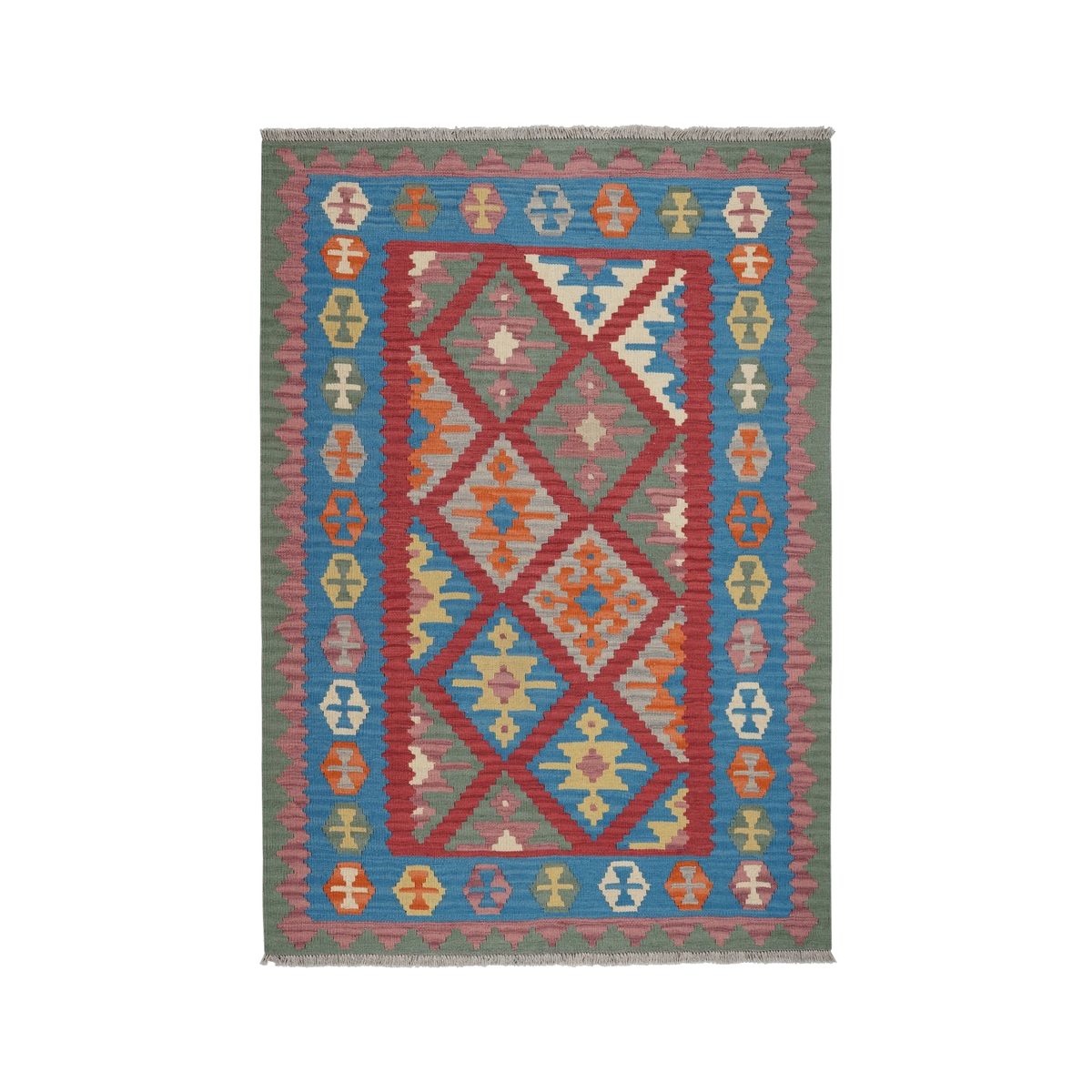 Gashgai Kilim · Hand-woven – Red, 183x131 cm