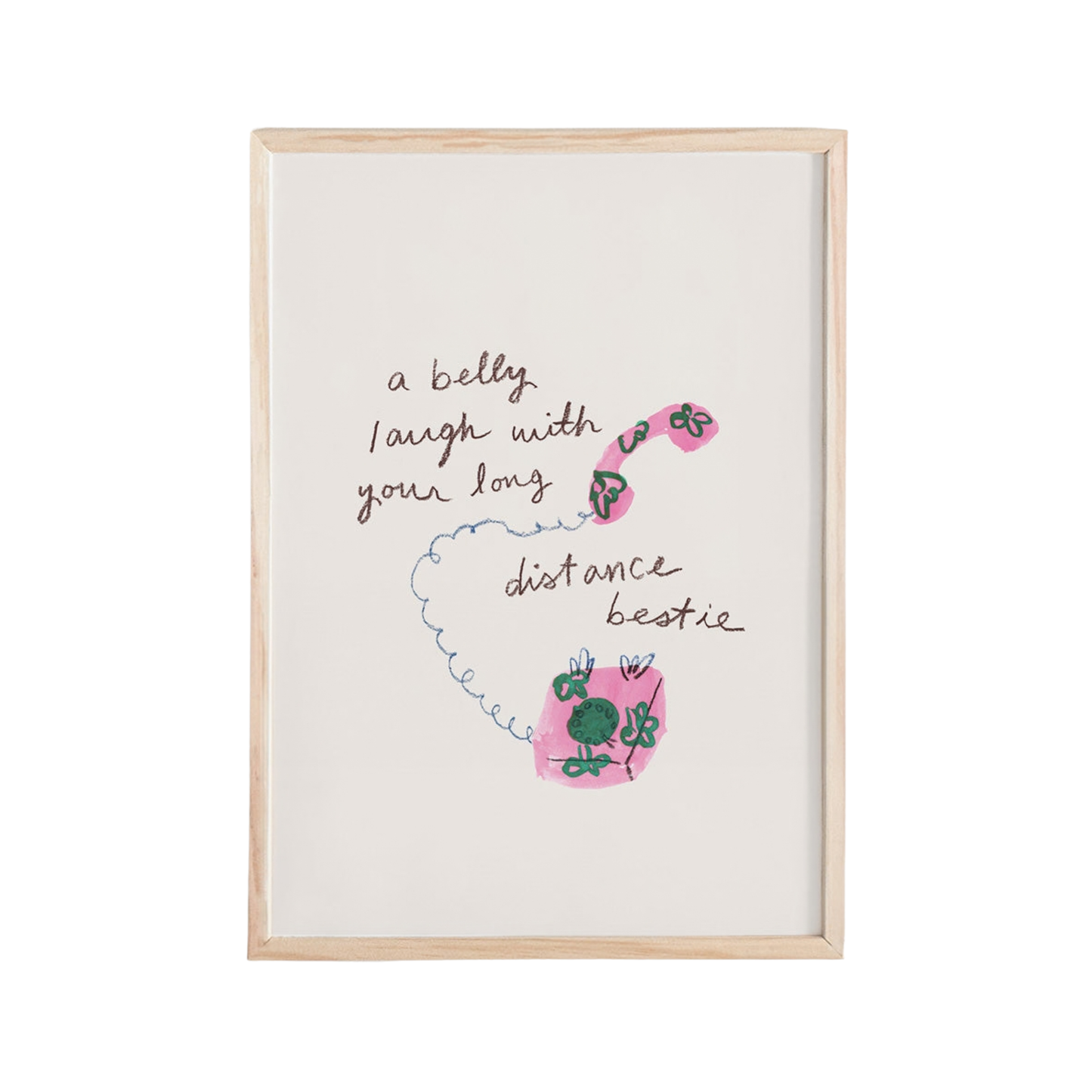 A Belly Laugh with your Bestie Mini Art Print