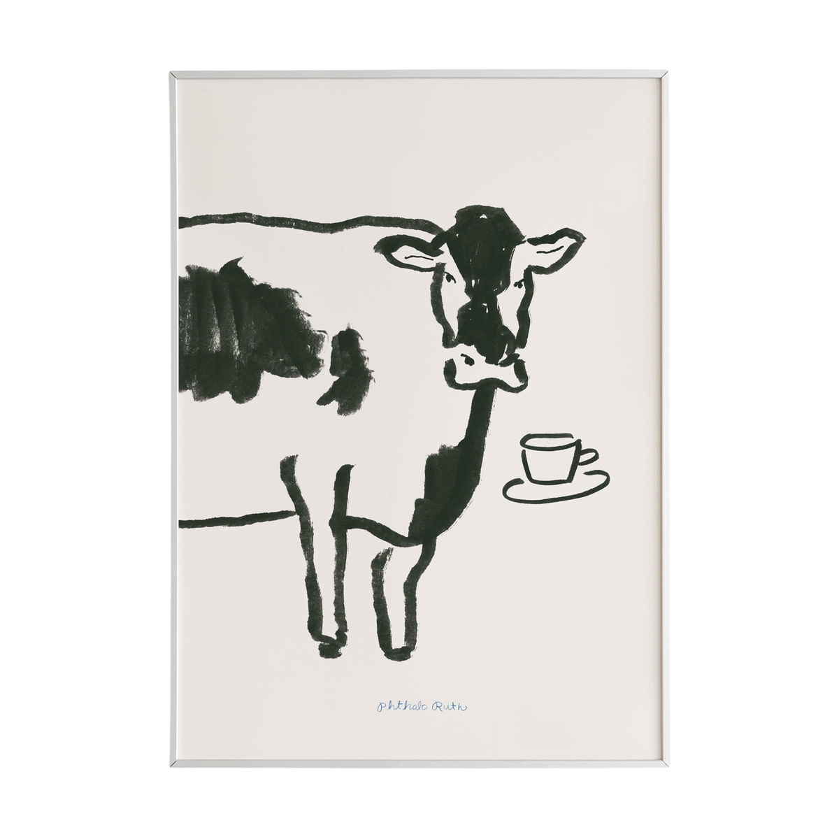 Moo-ccino Art Print
