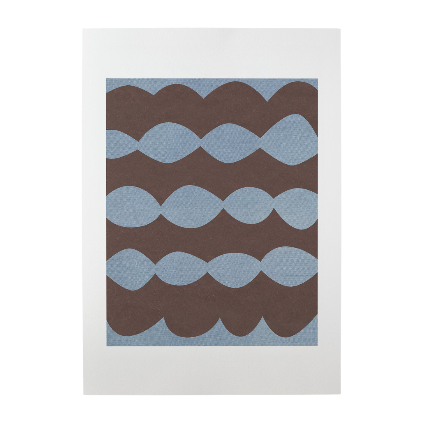 Ripple Sky/Brown Print