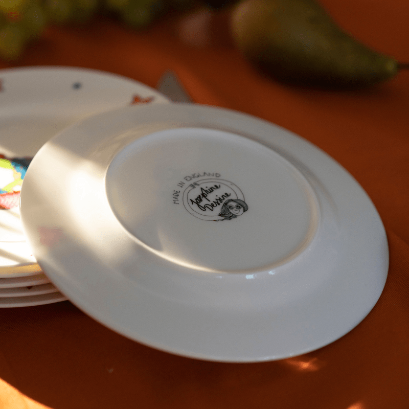 Holidaying Turtle Dessert Plate Set - Set of 6